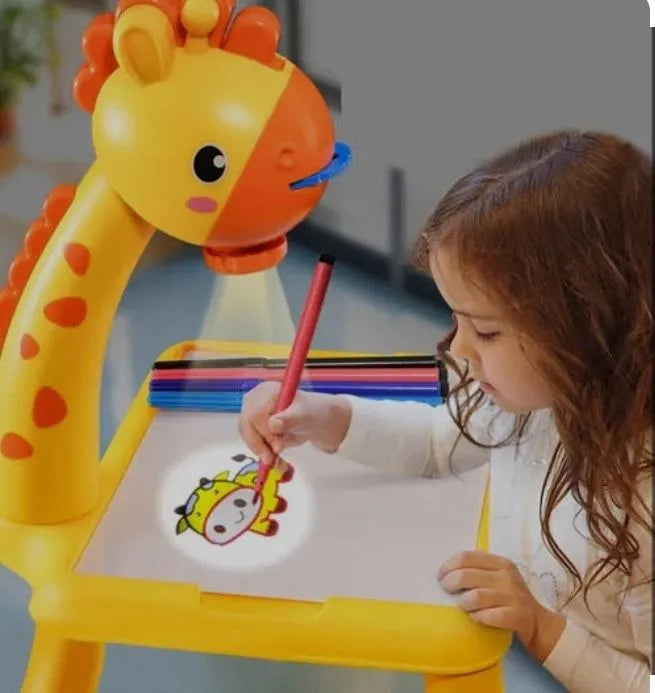 Kids LED Projector Drawing Table Toy-art Board Painting Set