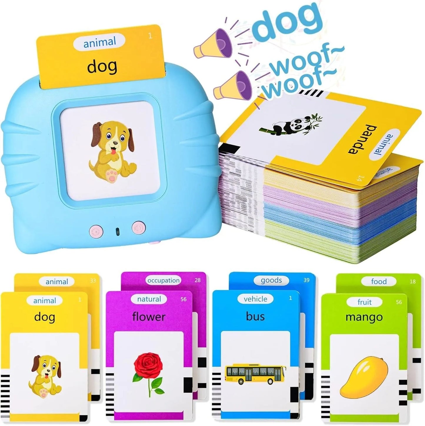 Toddler Talking Flash cards Reader (Rechargeable)